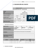 Perfil de Puesto de Auxiliar de Administracion