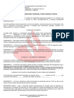 Contrato de Empréstimo Pessoal para Pessoa Física