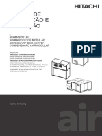 Manual de Instalação E Operação: - Sigma Splitão Sigma Rooftop Modular