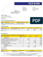 DCB Bank: Statement of Account