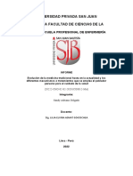 Universidad Privada San Juan Bautista Facultad de Ciencias de La Salud