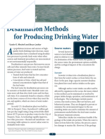 Desalination Methods For Producing Drinking Water: Source Waters