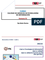 Curso: Calidad de Servicio de Tecnologías de Información