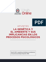 La Genética Y El Ambiente Y Sus Implicancias en Los Procesos Psicológicos