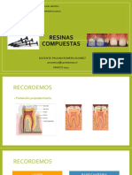 Resinas Compuestas: Docente: Paulina Romero Álvarez Promero7@santotomas - CL MARZO 2023