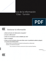 Uso Ético de La Información Citas - Turnitin