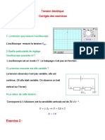 Exercice 1:: Tension Électrique Corrigés Des Exercices