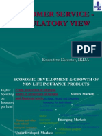 Customer Service - Regulatory View: by PC James Executive Director, IRDA