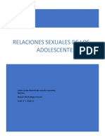 Relaciones Sexuales de Los Adolescentes