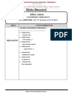 Syllabus I Bimestre - 2