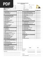 Pauta de Inspección de Equipos Pauta de Inspección de Equipos Excavadora Excavadora