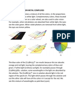 Color of Complexes