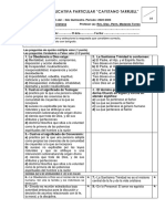 Temarios para El Examen - II - Q - 2do Bachi - Formación Cristiana