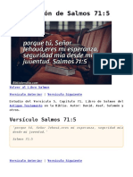 Explicación de Salmos 71:5