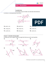 Third Space Learning Angles in Parallel Lines GCSE Worksheet