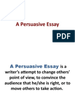 A Persuasive Essay