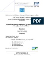 Etude Hydrologique Du Bassin Versant de L'oued Ouergha, Nord Du Maroc - Msatef Karim