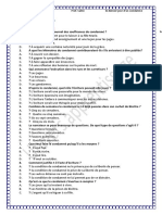 QCM Chapitre 6 - 7 - 8:: QCM: 10 Questions. Cochez La Bonne Réponse