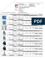 Tabela de Preço de Produtos