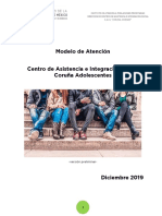 Modelo de Atención Centro de Asistencia e Integración Social Coruña Adolescentes