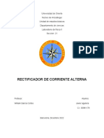 Rectificación de Corriente Alterna