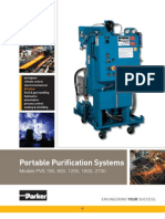 Portable Purifi Cation Systems: Models PVS 185, 600, 1200, 1800, 2700