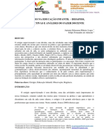 O Estágio Na Educação Infantil - Desafios, Perspectivas E Análises Do Fazer Docente