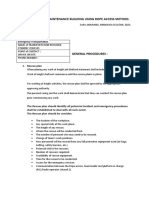 Rescue Plan For Maintenance Building Using Rope Access Method