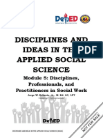 DIASS Q3 - MODULE 5 Disciplines Professionals and Practitioners in Social Work 1