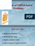 Analysis of Oil/Fat Based Products