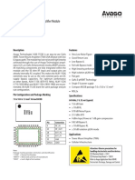 Data Sheet: 776 MHZ - 870 MHZ Low Noise, High Linearity Amplifi Er Module With Fail-Safe Bypass Feature