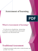 Assessment of Learning