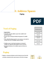 Unit 3.2 Address Spaces, Paging