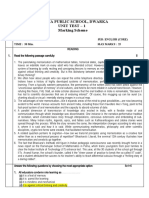 GD Goenka Public School, Dwarka Unit Test - 1 Marking Scheme