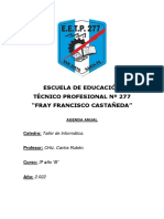 Agenda EETP 277 - Taller de Informatica - 3er Año