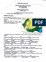 Olimpiada Nationala de Geografie Clasa A VIII A Subiect Proba Teoretica Scrisa 1