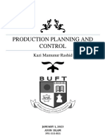 Production Planning and Control: Kazi Mamunur Rashid