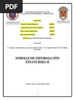 Ev. 3 Reporte de Solución de Caso Práctico Sobre La NIF