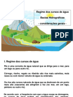 Aula - Regime Dos Cursos de Água - Bacias Hidrográficas - Considerações Gerais