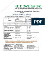 Fee Details New 2020