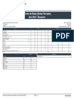 Informe de Notas (Notas Parciales) Año 2023 - Resumen: Colegio Chile Norte (RBD: 12712-4)