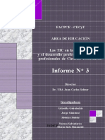 Informe N 3: Las TIC en La Formación y El Desarrollo Profesional Continuo de Profesionales de Ciencias Económicas