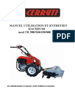 Manuel Utilisation Et Entretien Hacheuse Mod - TR 500/560/650/800