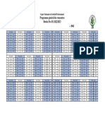 Programme Général Des Rencontres Botola Pro D1 2022/2023: Ligue Nationale Du Football Professionnel