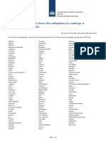 Appendix Exemption From The Obligation To Undergo A Tuberculosis (TB) Test