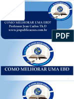 Como Melhorar Uma Ebd? Professor Jean Carlos TH.D