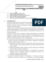 Plan de Trabajo - Comision Recursos Propios y Actividade Productivas - 2023