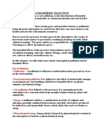 Key Definitions Pollutants Environmental Pollution