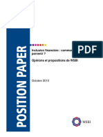 MFG FR Publications Diverses Inclusion Financiere Propositions de Wsbi 10 2011