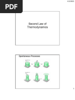 Second Law of Thermodynamics: Spontaneous Processes